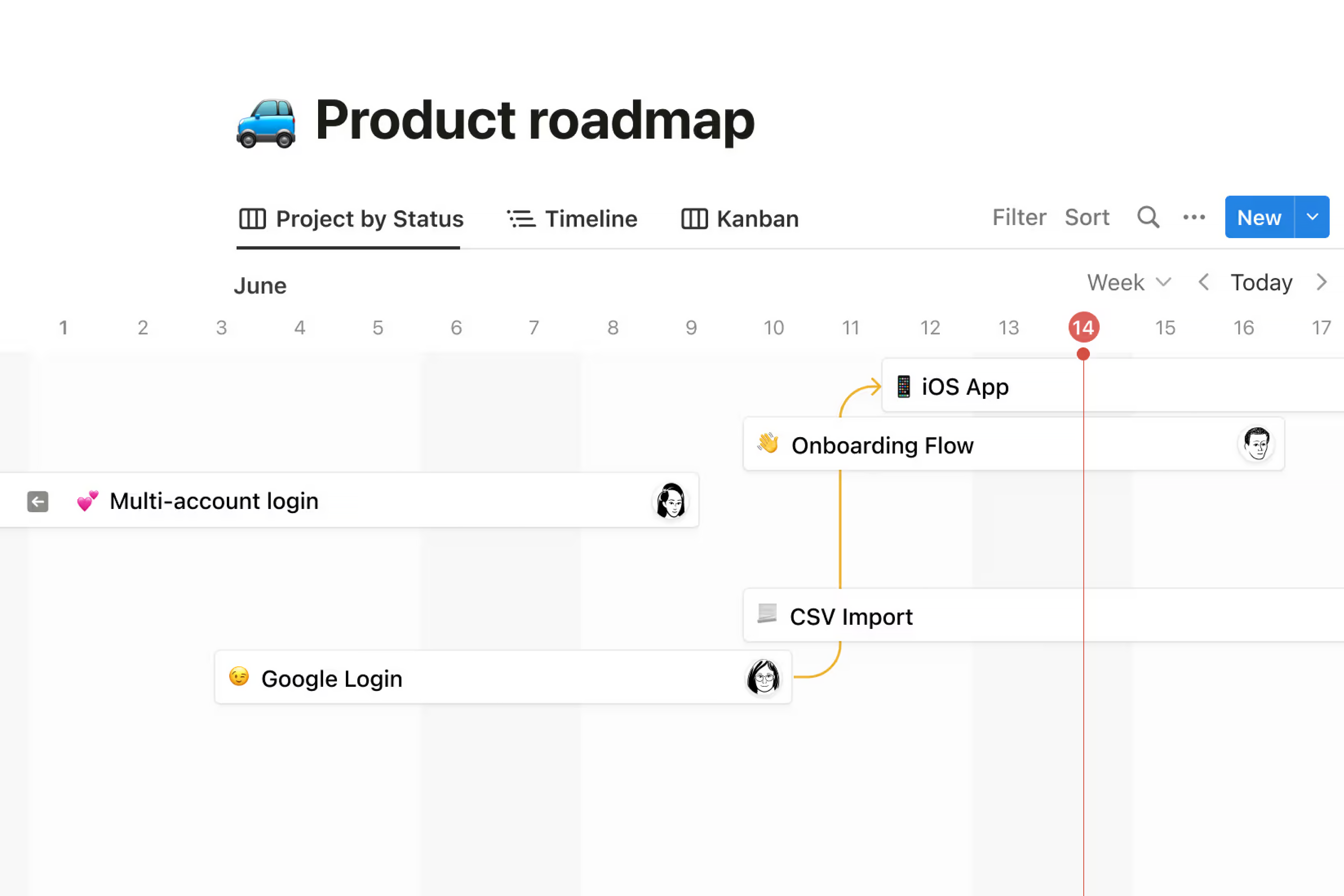 Notion — Project roadmap