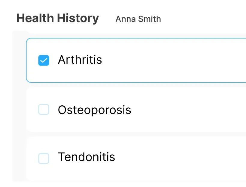 ClinicSense intake form health history (clinicsense.com)