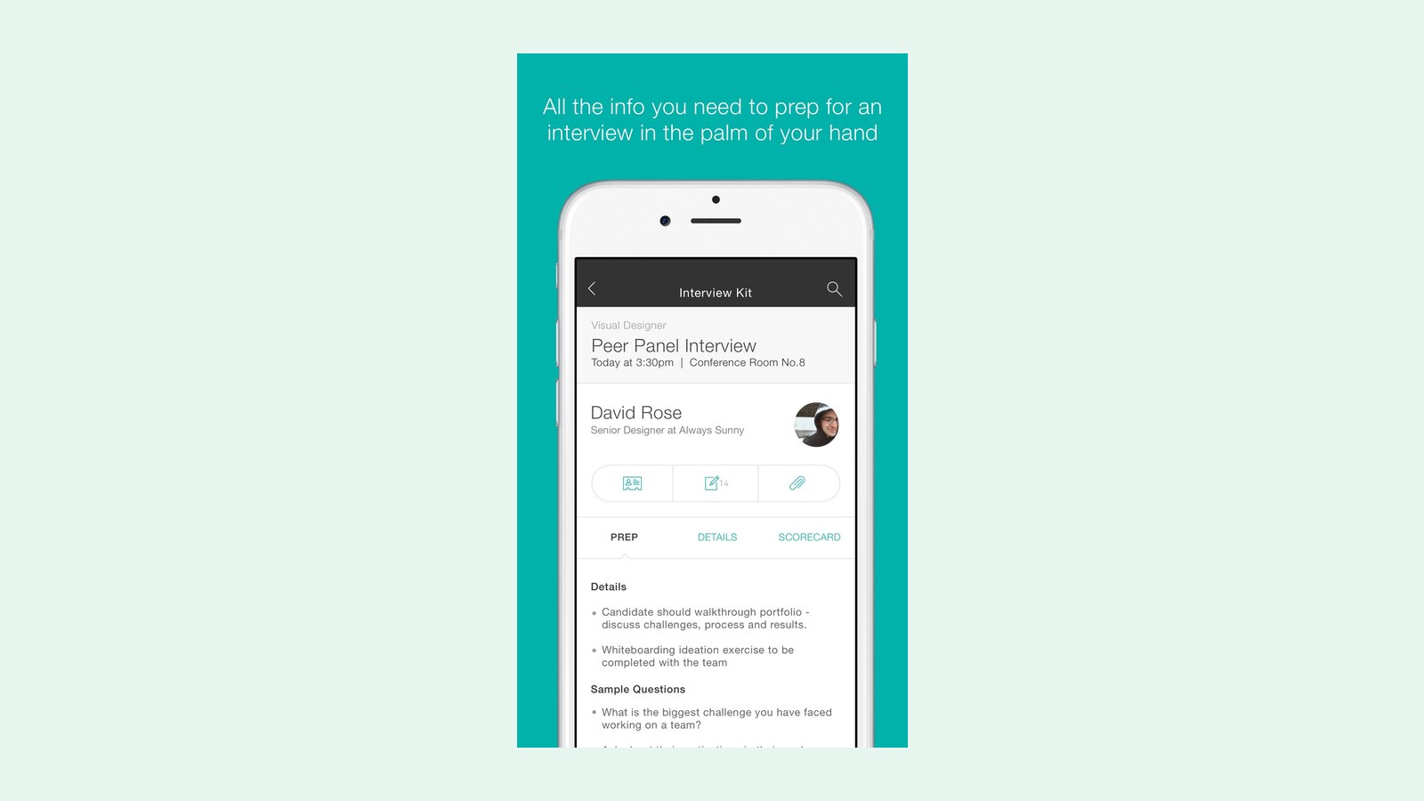 Greenhouse interview prep (App Store screenshot)