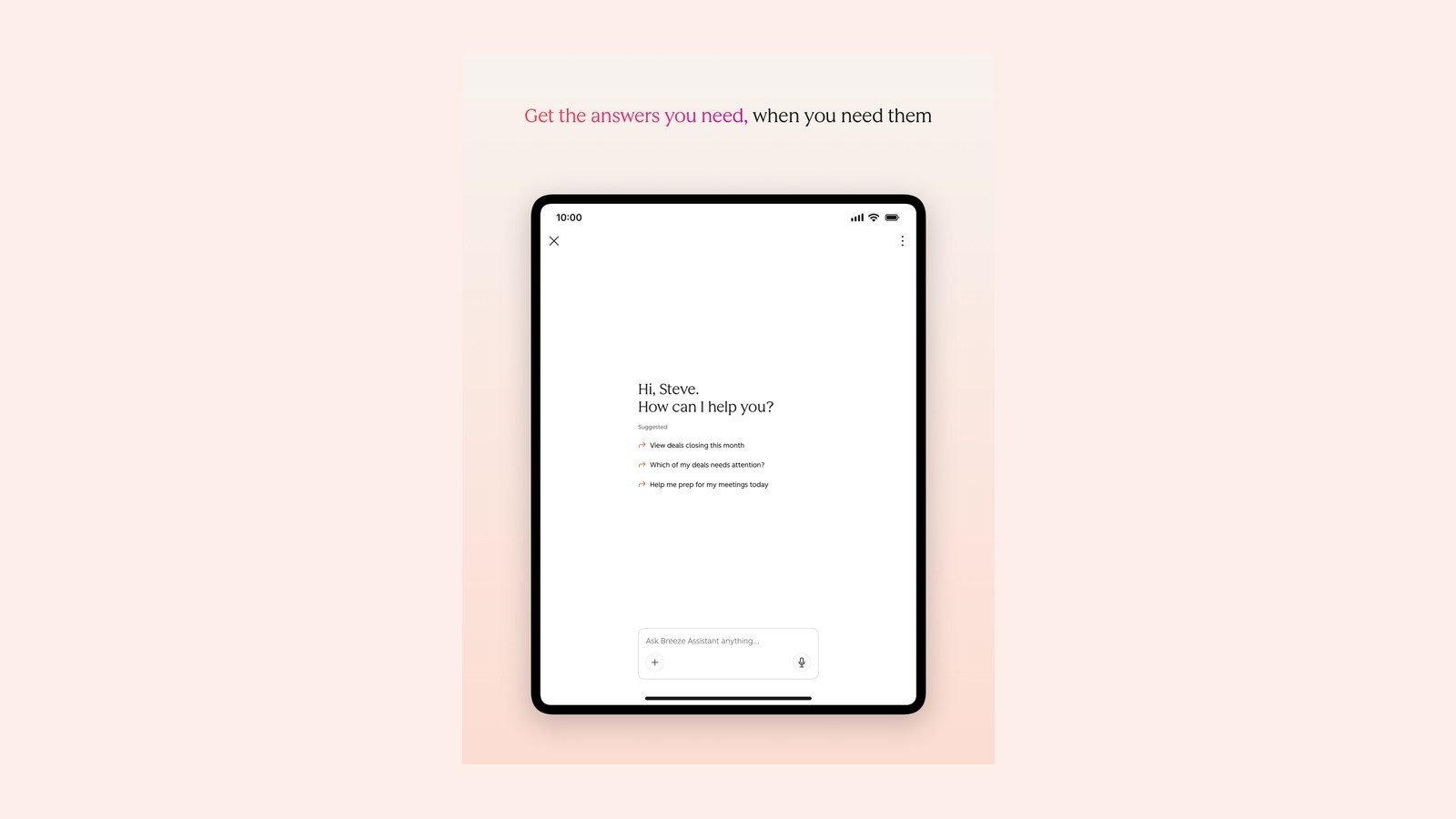 HubSpot Breeze Assistant (App Store screenshot)