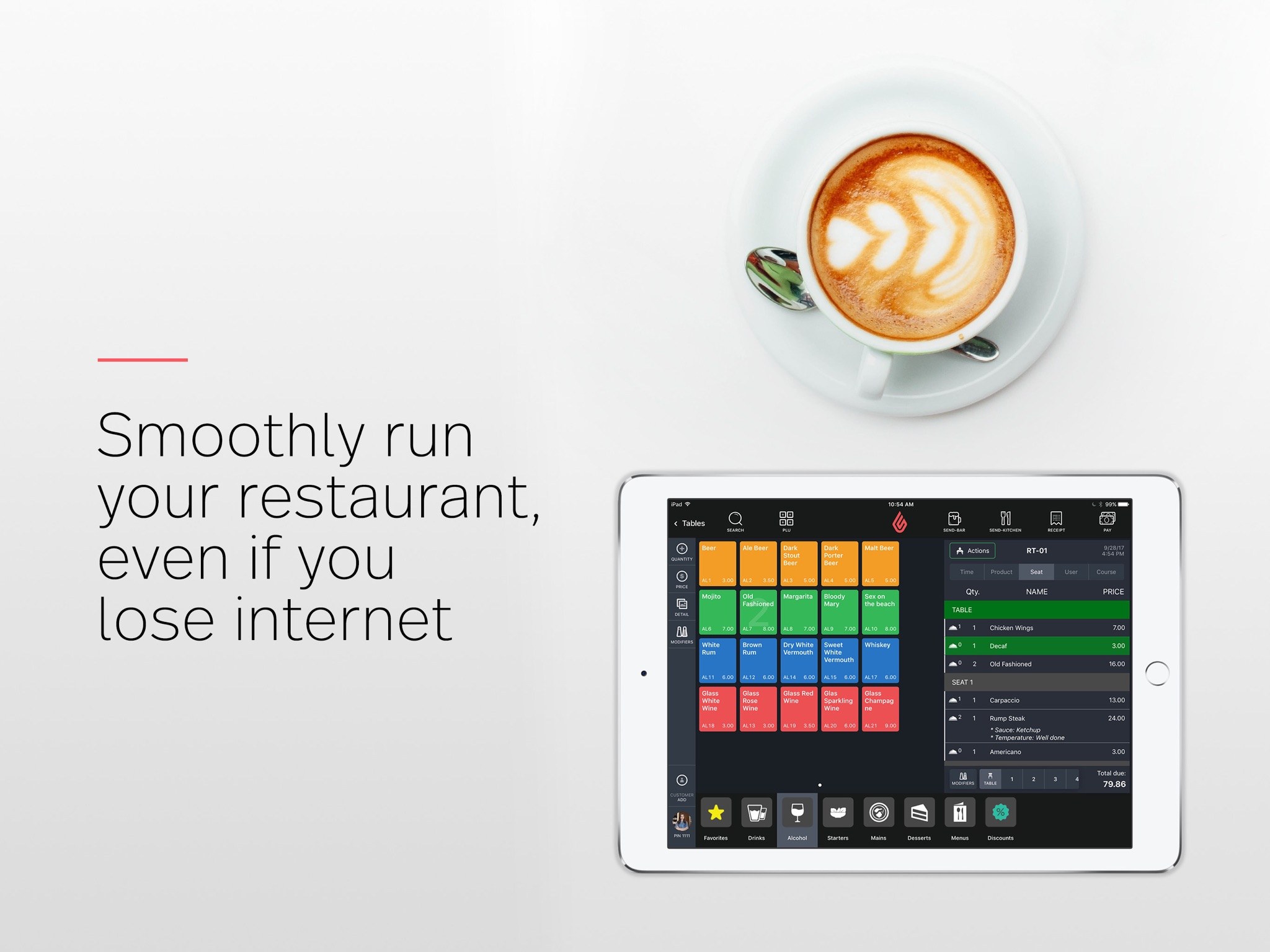 Lightspeed Restaurant offline-ready POS (App Store screenshot)