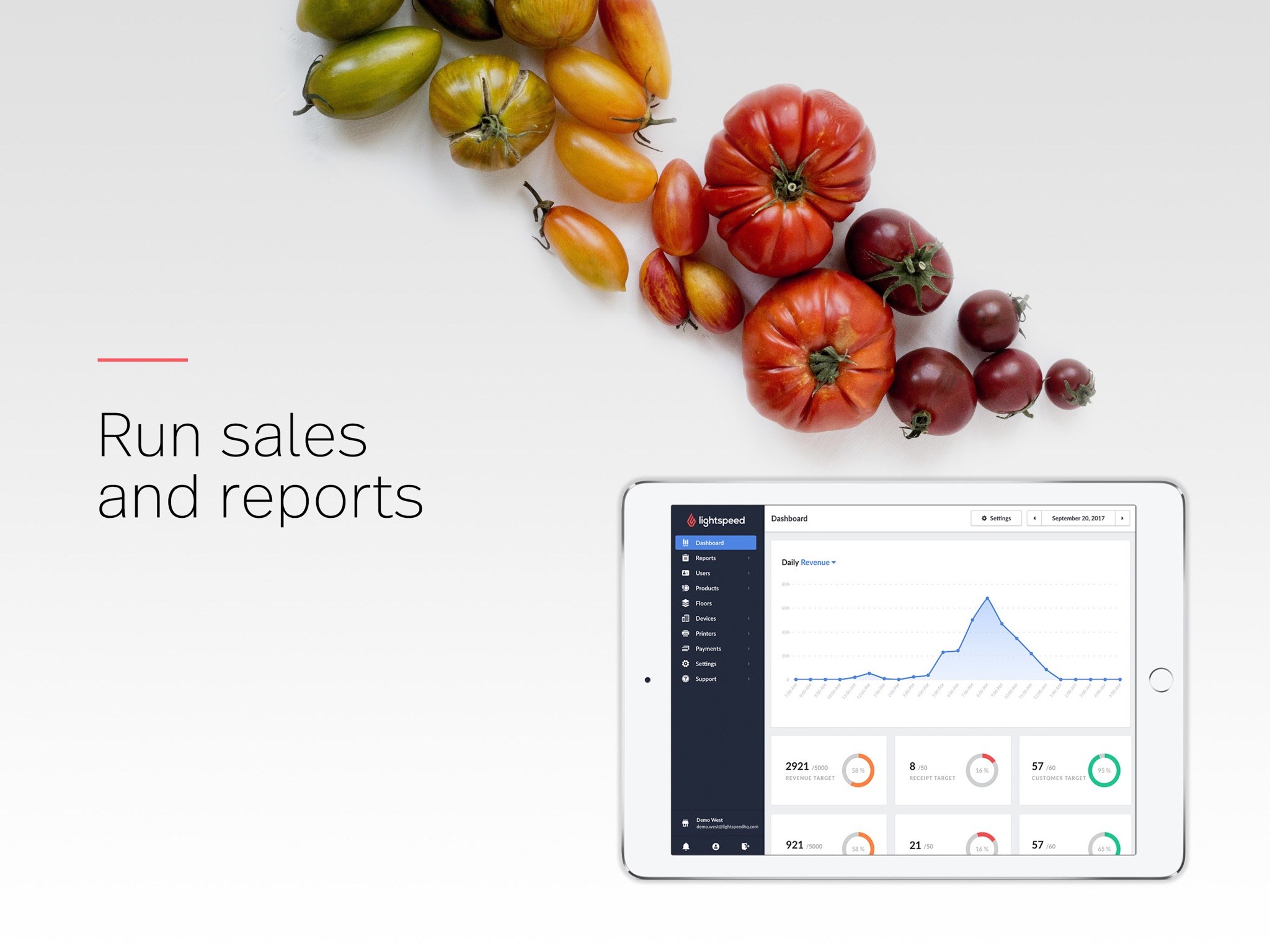 Lightspeed Restaurant sales and reports (App Store screenshot)