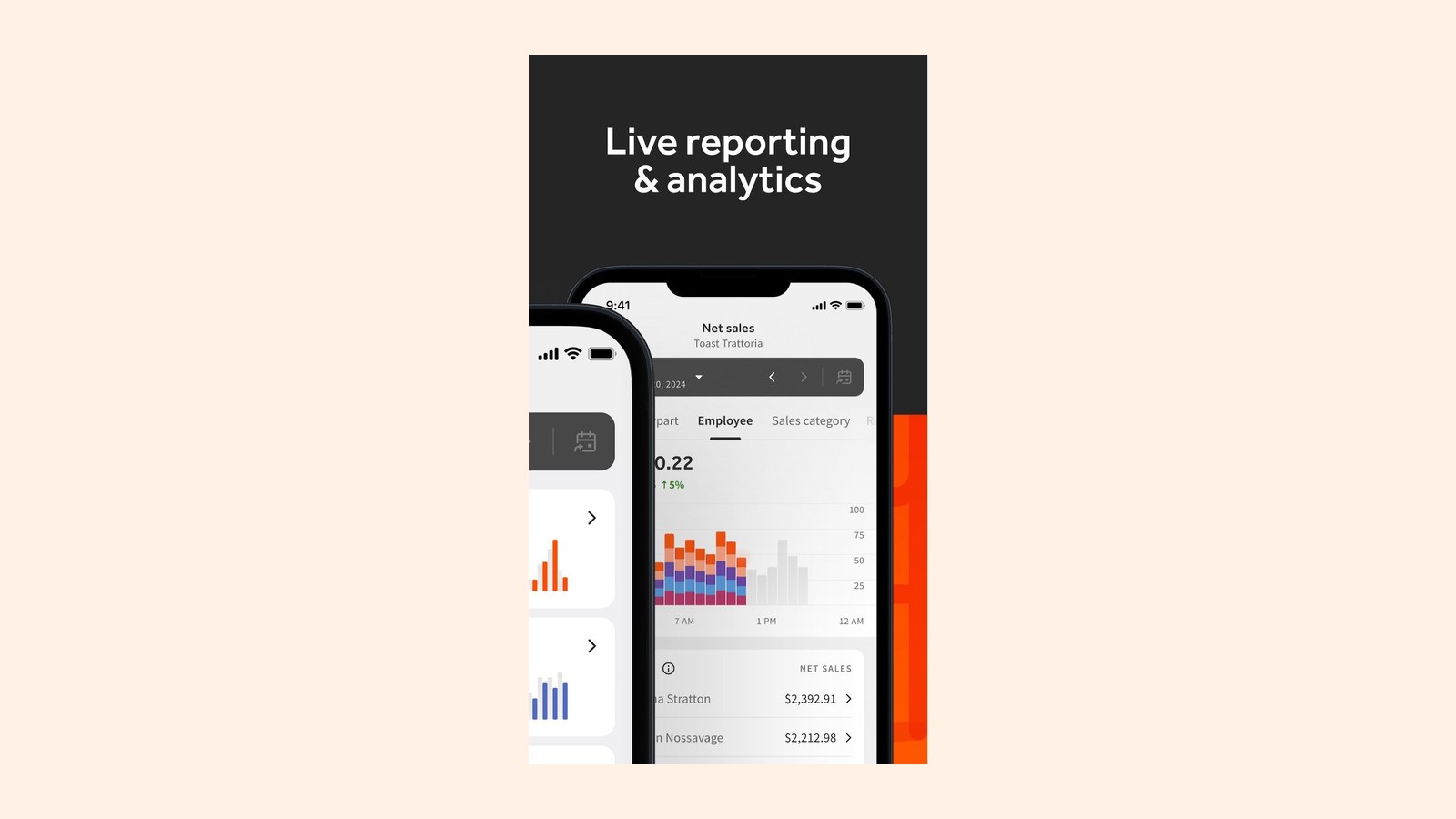 Toast Now reporting and analytics (App Store screenshot)